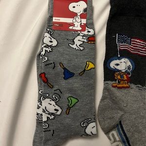 3 pairs of Snoopy Woodstock Socks The Great Pumpkin Astronaut Snoopy Woodstock